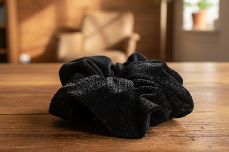 Black scrunchie